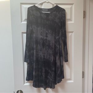 Women’s long sleeve tie dye dress
